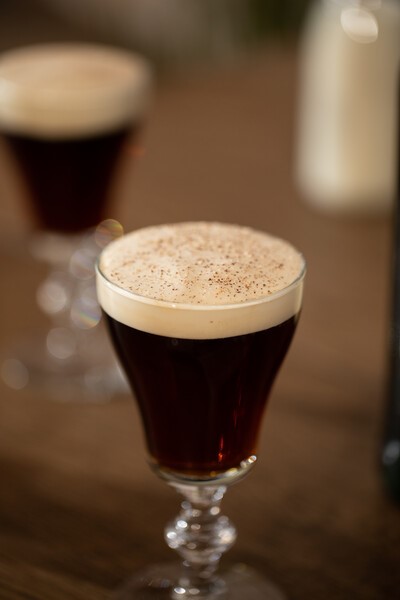 a jameson irish coffee served as a brunch drink