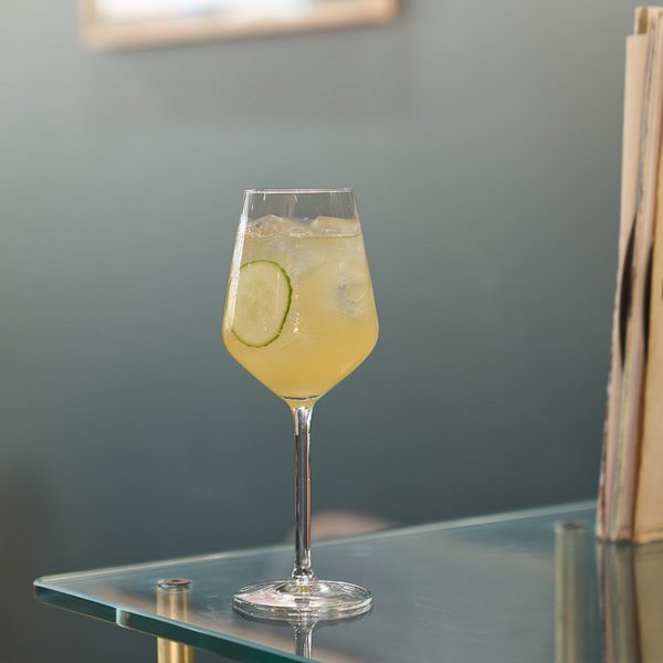 A Jameson Cocktail served in a wine glass