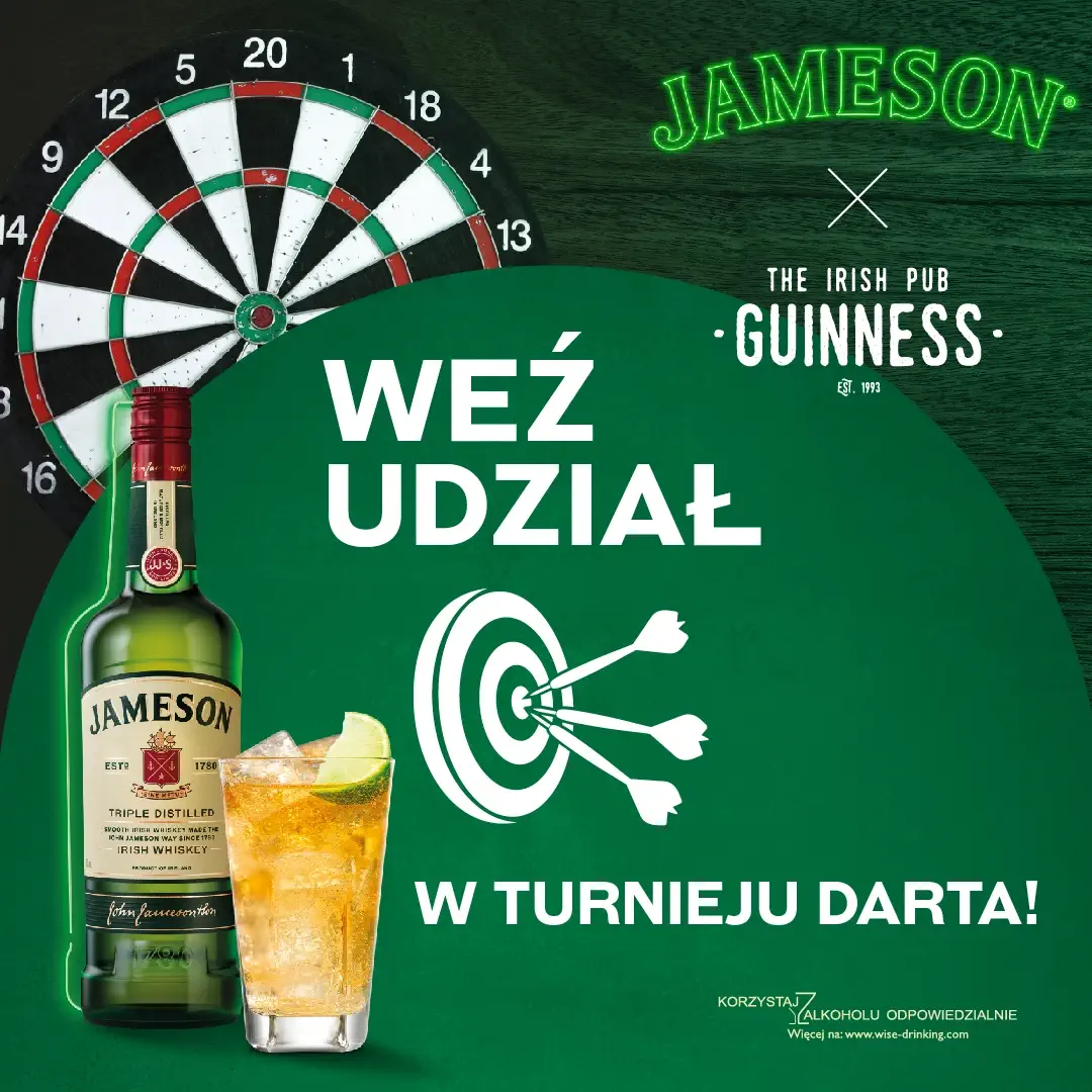 Jameson darts Guiness Pub