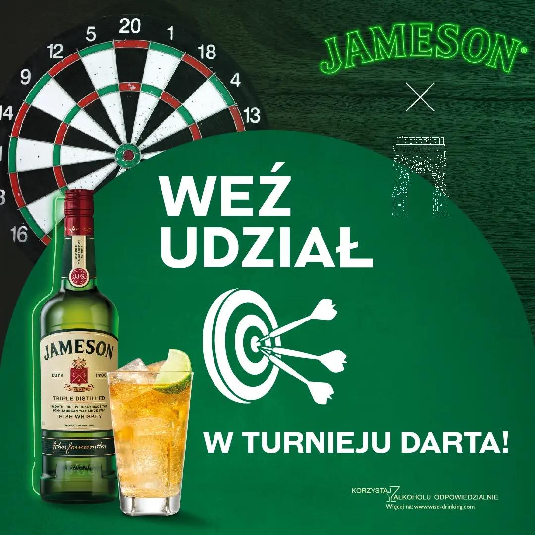 Jameson darts pod gigantami